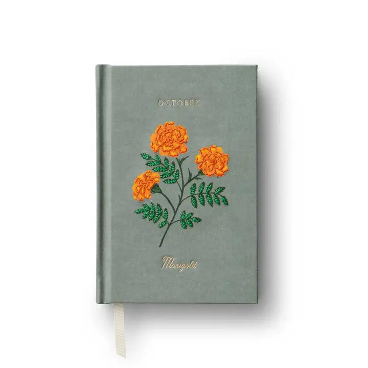 Birth Month Mini Embroidered Journal - October