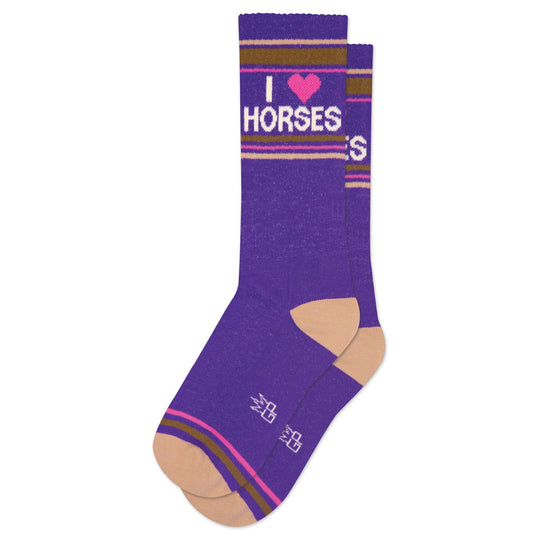 I ❤️ Horses Gym Crew Socks