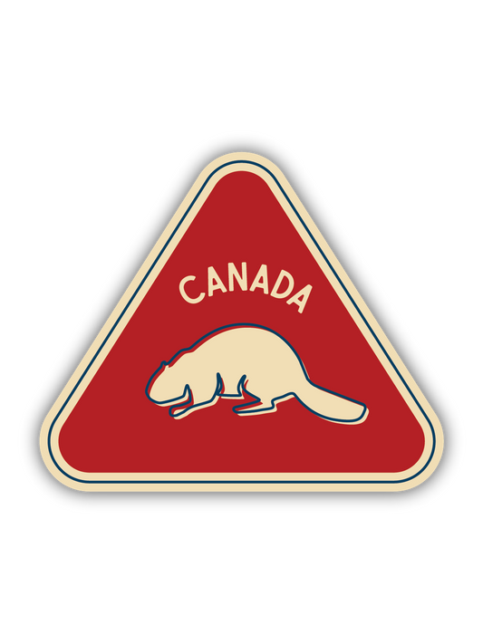 Triangle Beaver Canada Sticker