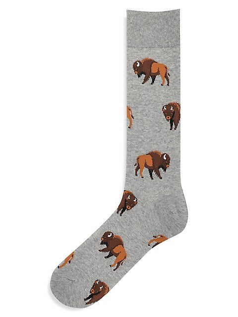 HOTSOX Men's Bison Crew Socks
