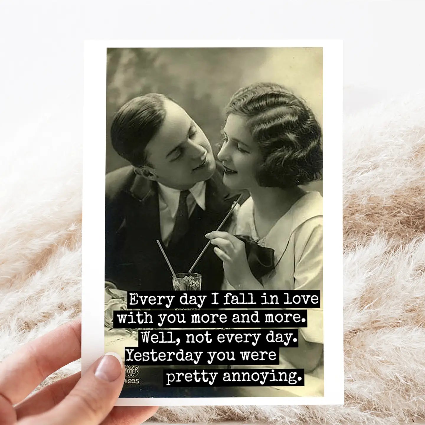 Everyday I Fall In Love With You | Vintage Greeting Card
