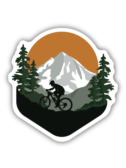 Mountain Biking Sticker