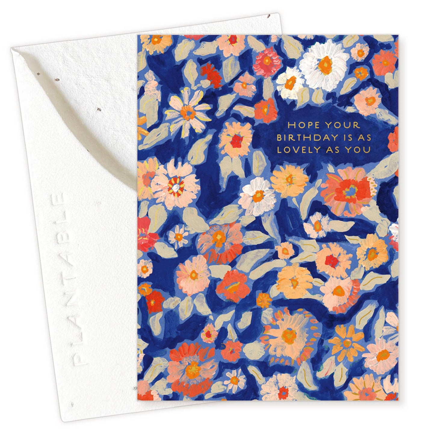 Wildflower Floral Sprout - Birthday Mini Greet Card 2.5"x3.5