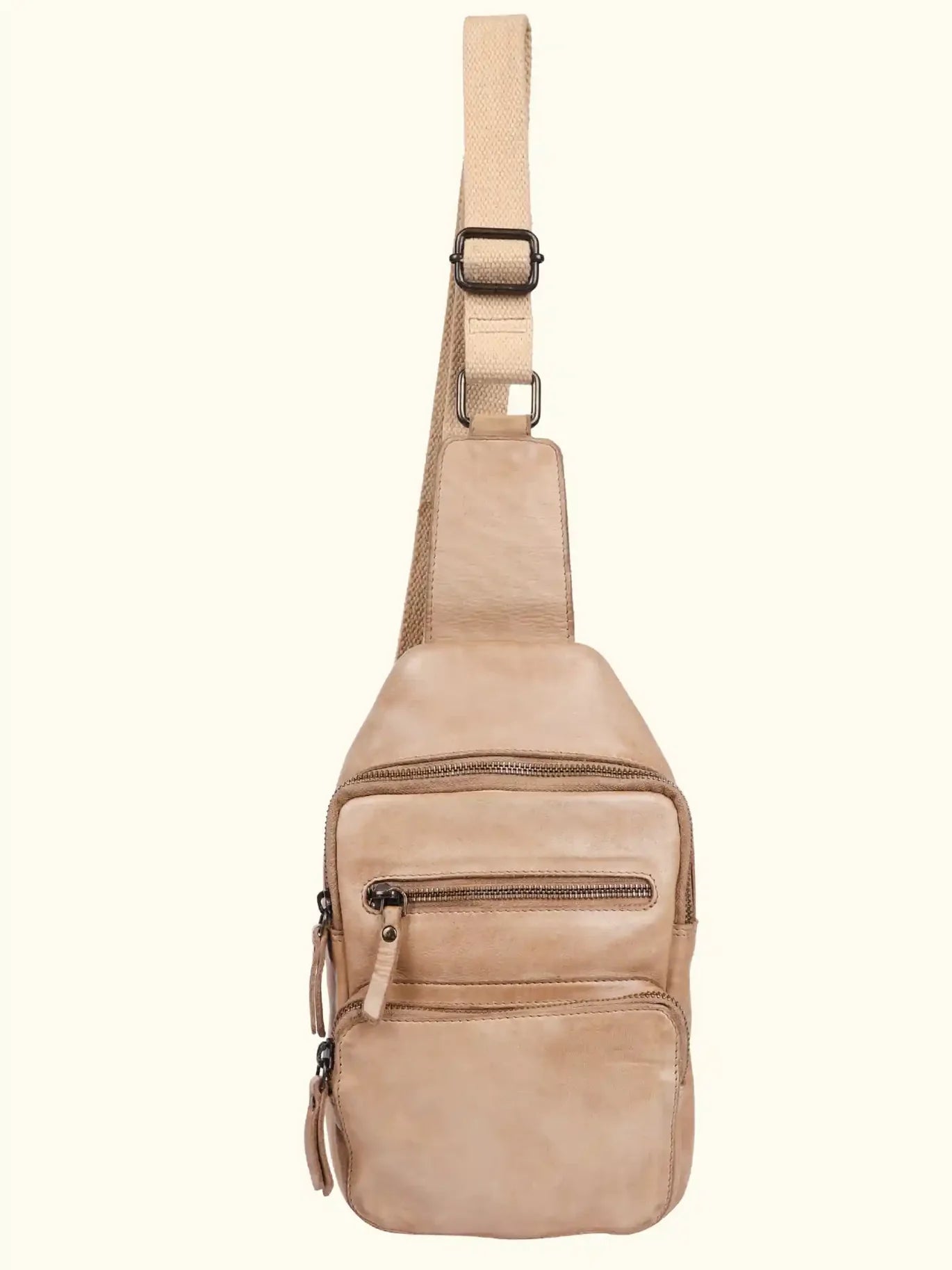 Martina Washed Leather Sling Backpack