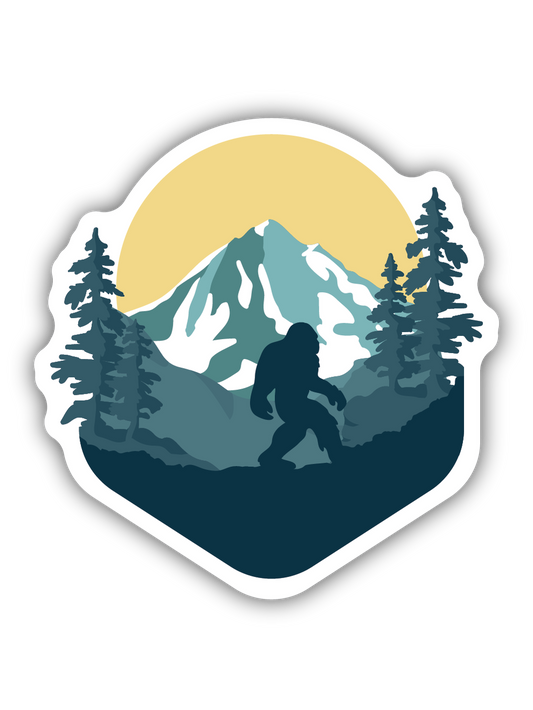 Outdoor Sasquatch Sticker