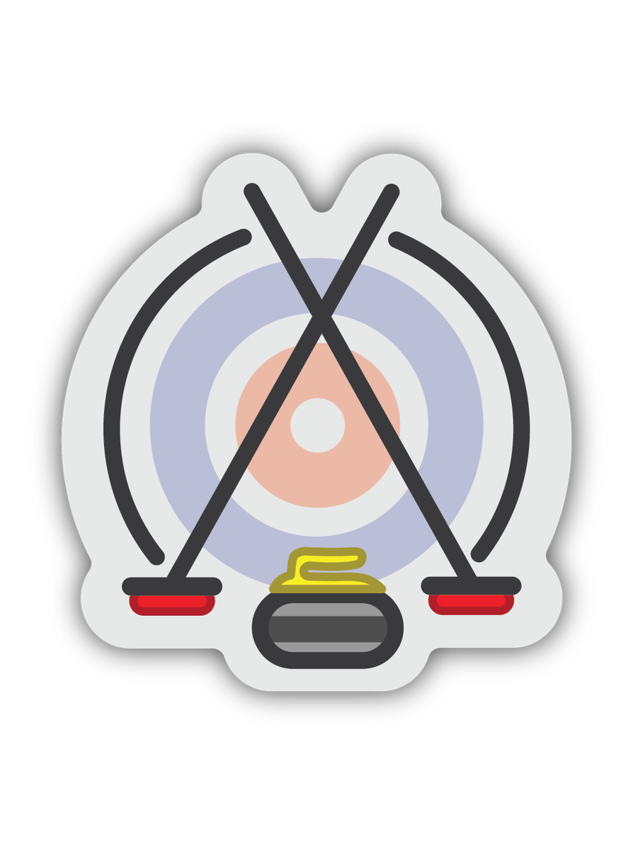 Curling Sticker