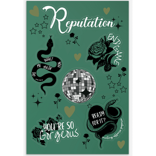 Reputation Sticker Sheet (Taylor Swift)