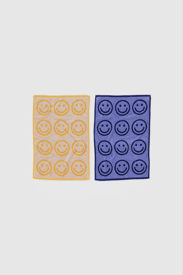 Hand Towel Set of 2 - Happy Blue Marigold