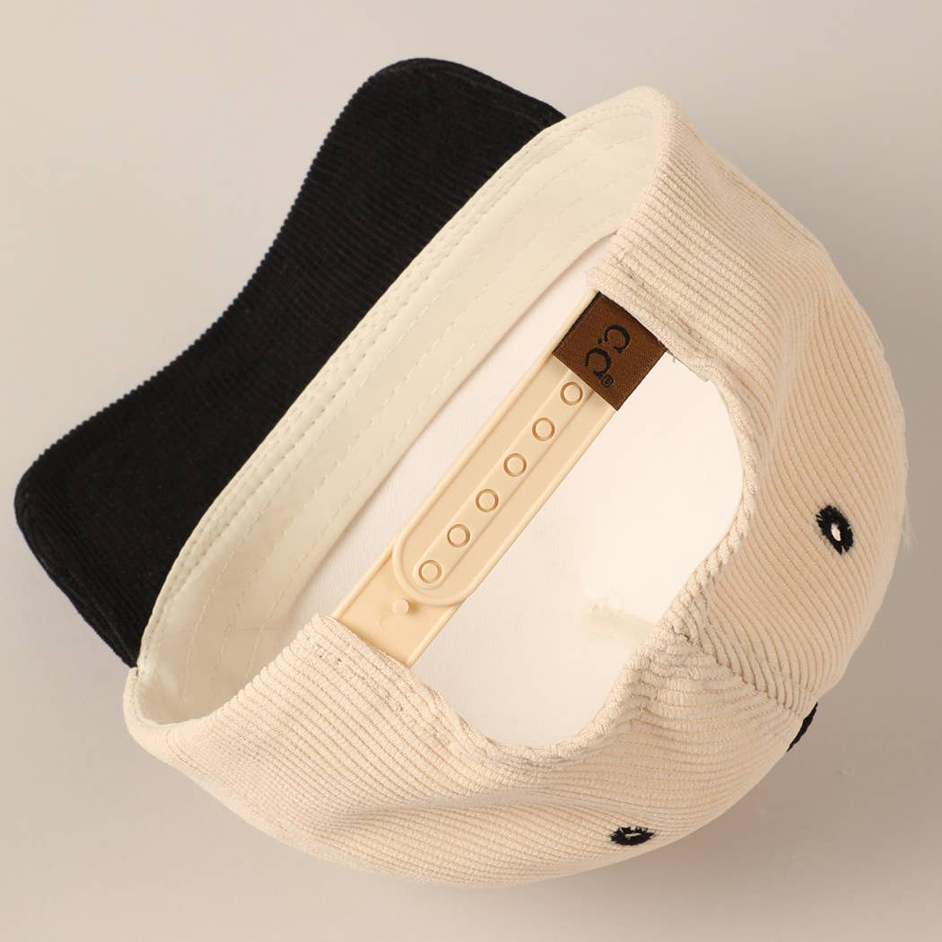Put It On My Husband's Tab 5 Panel Corduroy Baseball Cap