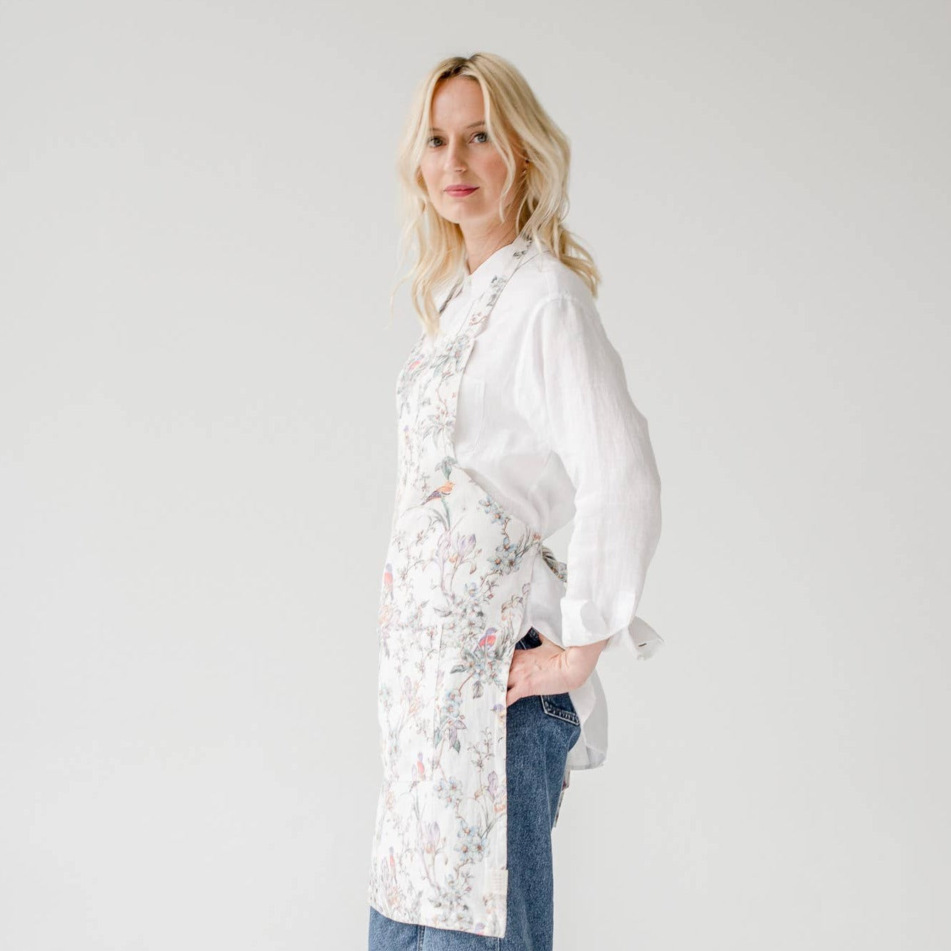 Daily Apron | Birds Linen