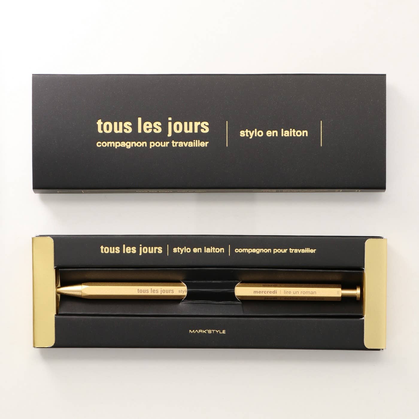Gel Brass Ballpoint Pen | MARK'STYLE
