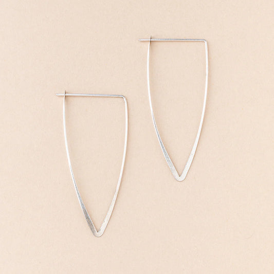 Galaxy Triangle Sterling Silver - Refined Earring Collection