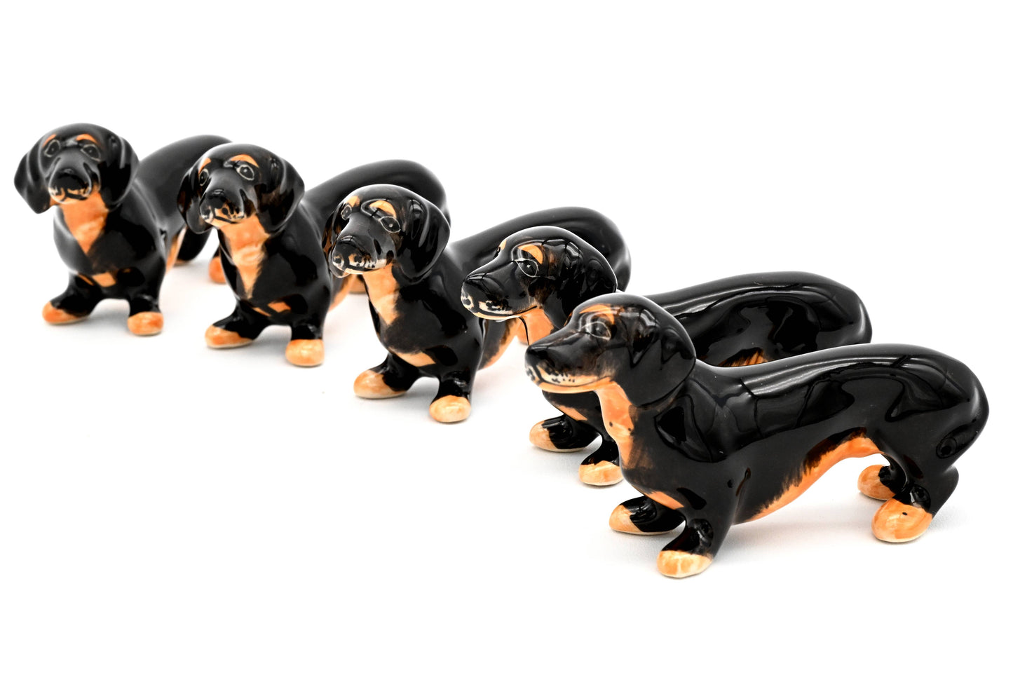 Miniature Ceramic Tiny Dachshund | Individual