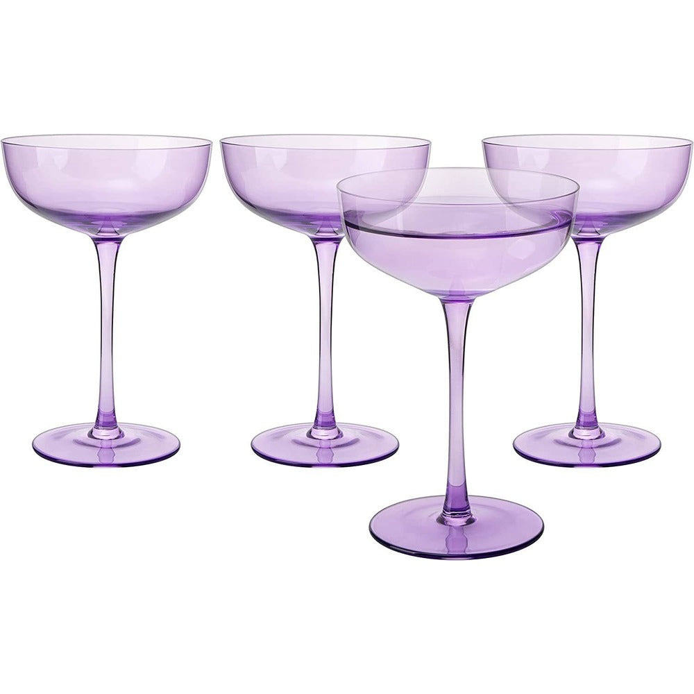 Coupe Glass | Lavender | 7 oz