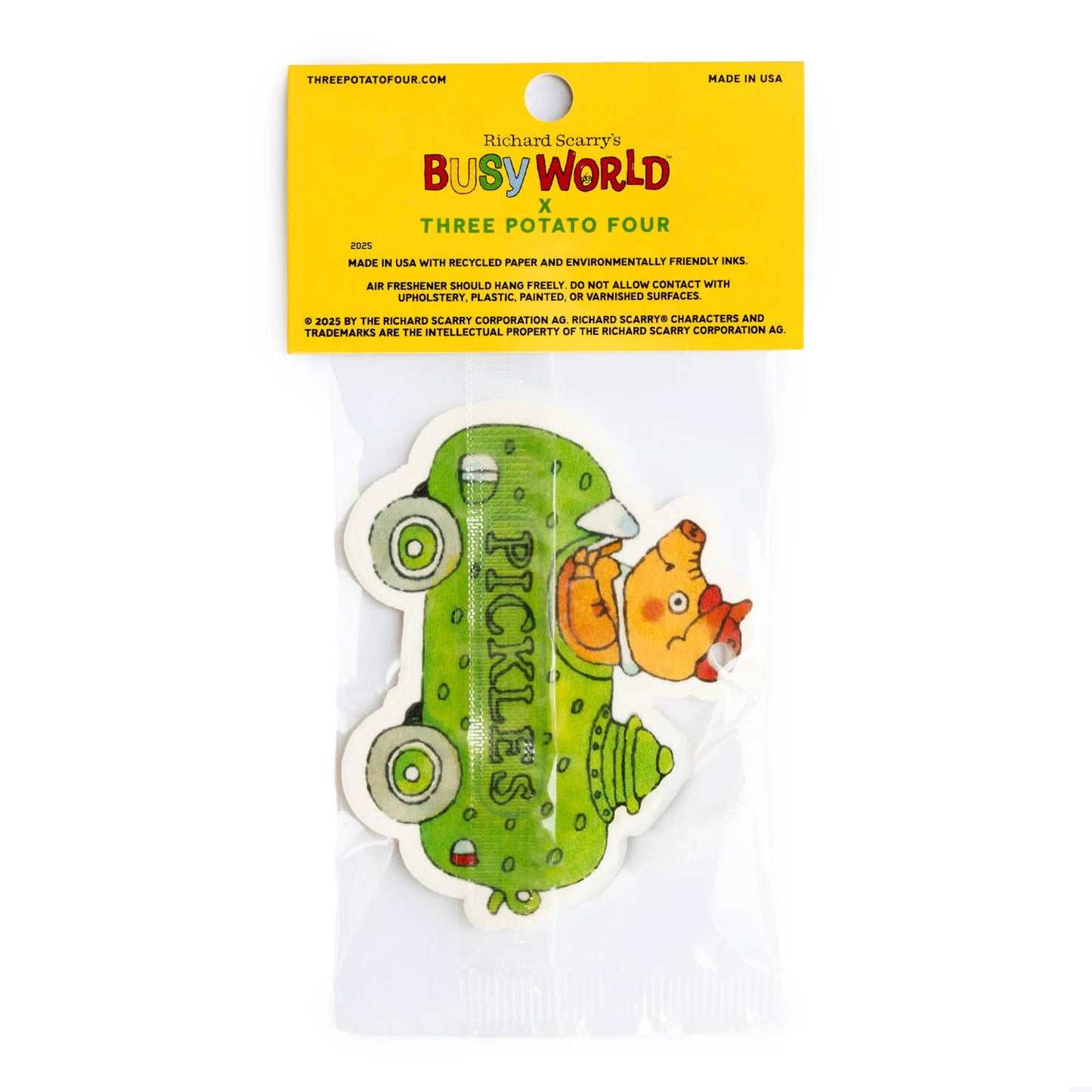 3P4 x Richard Scarry® - Pickle Car Air Freshener