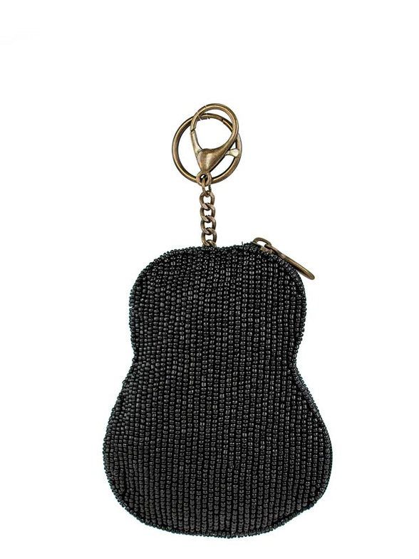 Classical Vibe Beaded Guitar Coin Purse