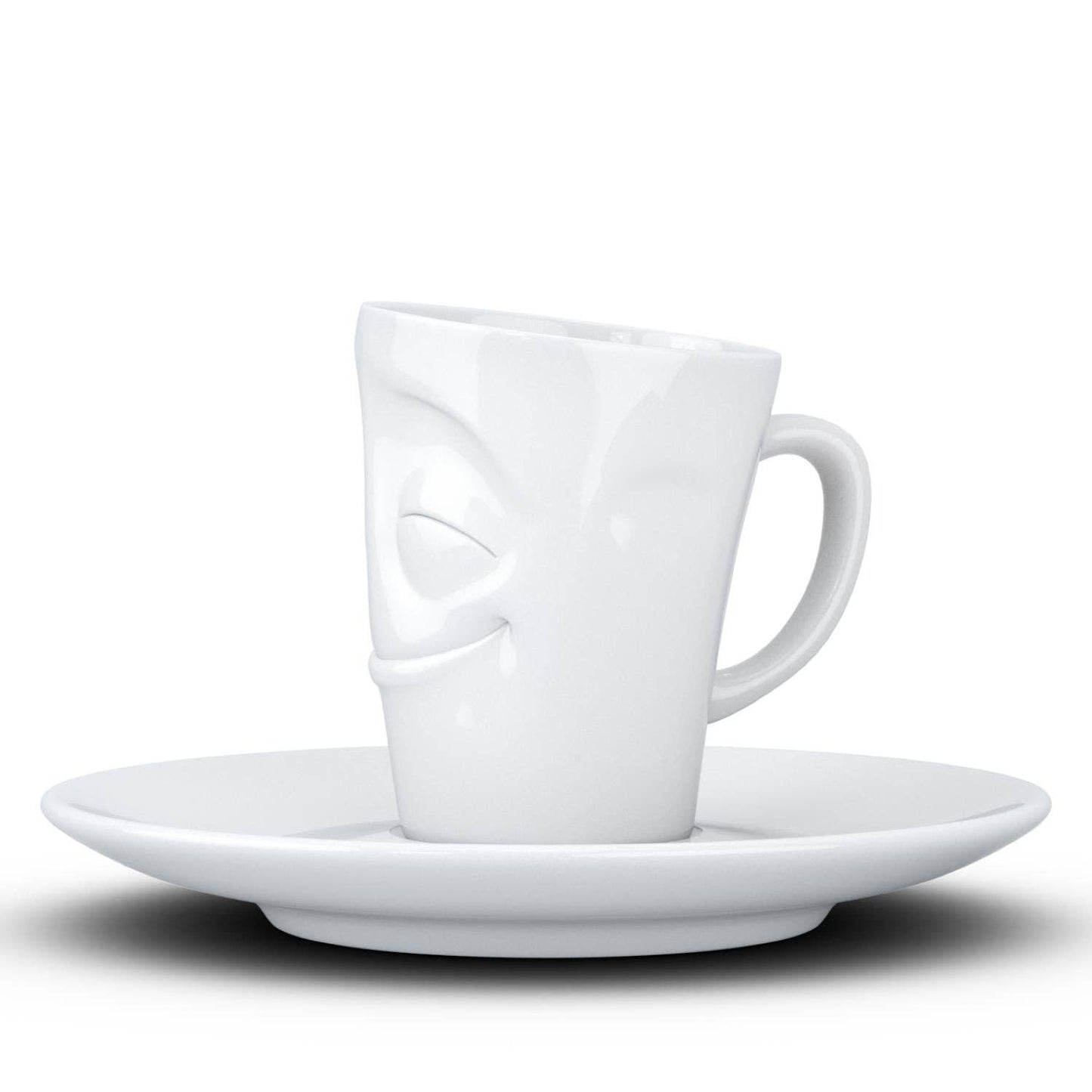 Cheery Face Espresso Cup with Saucer
