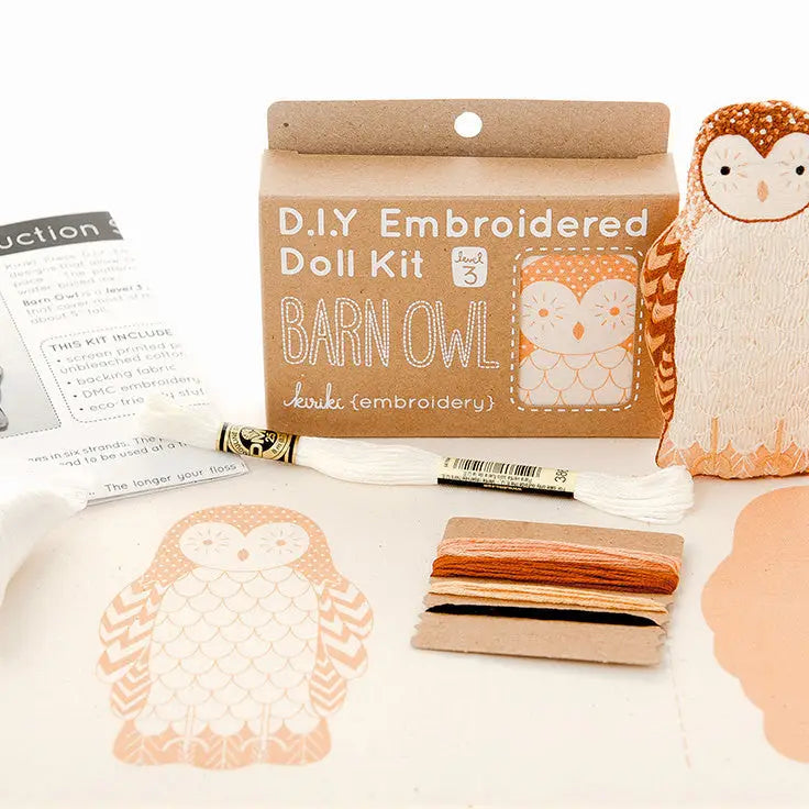 Barn Owl - Embroidery Kit