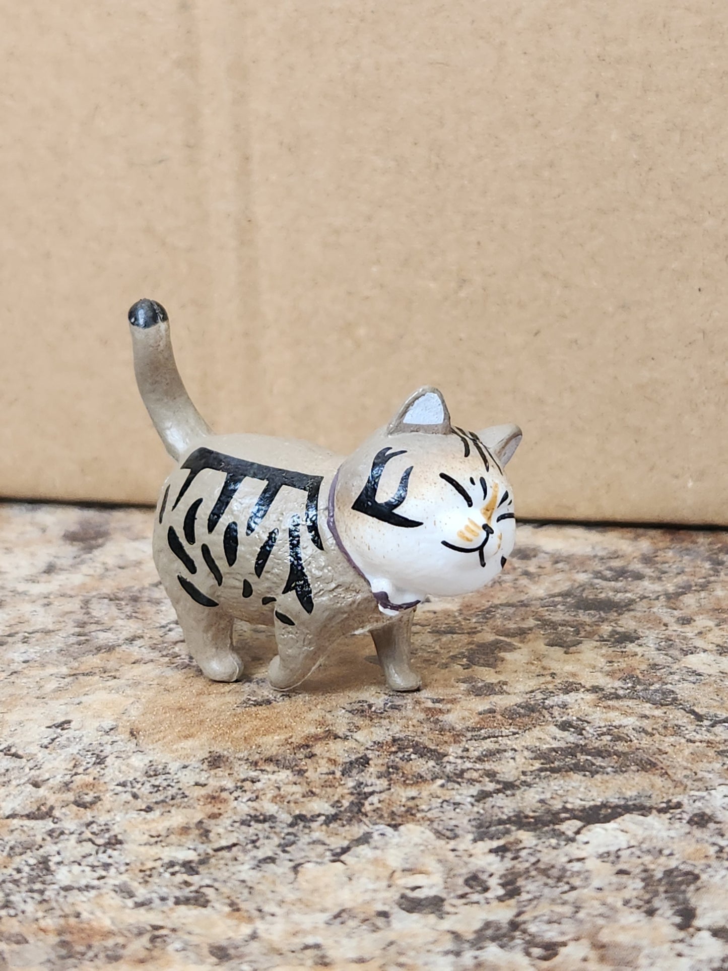Small Walking Cat Figurine
