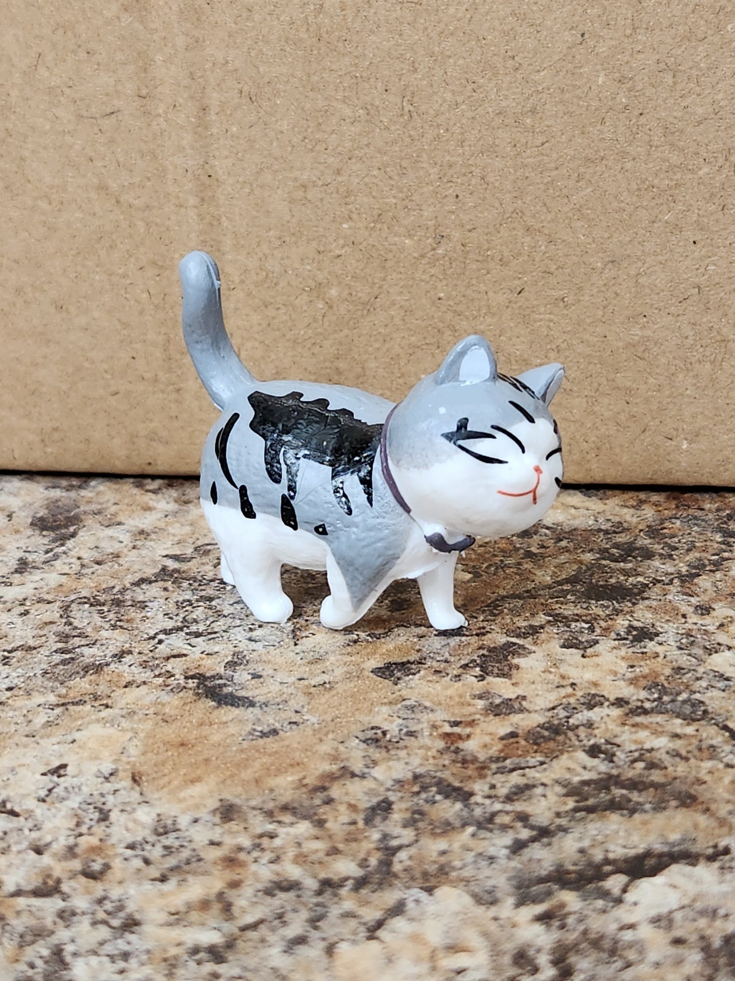 Small Walking Cat Figurine