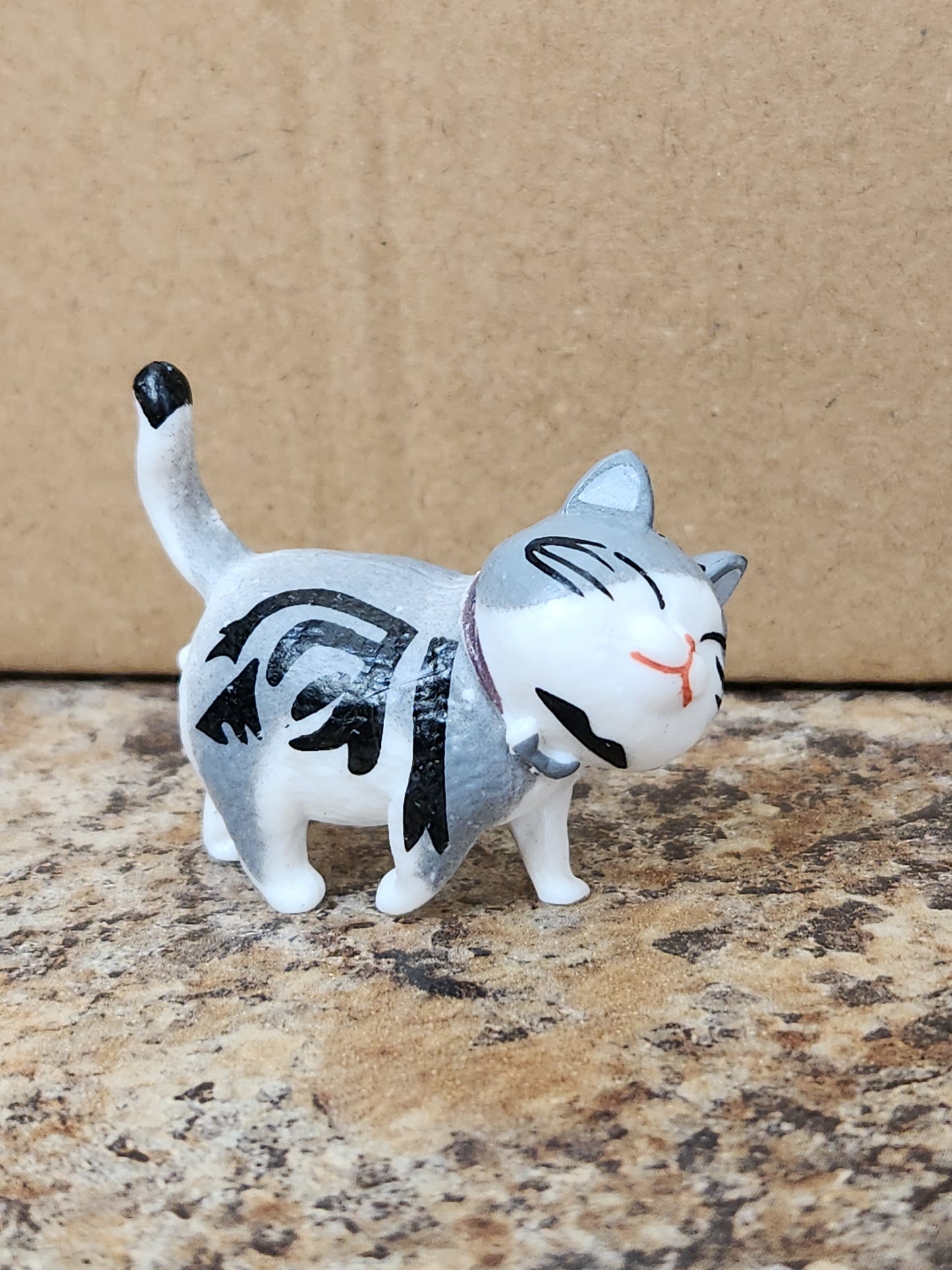 Small Walking Cat Figurine