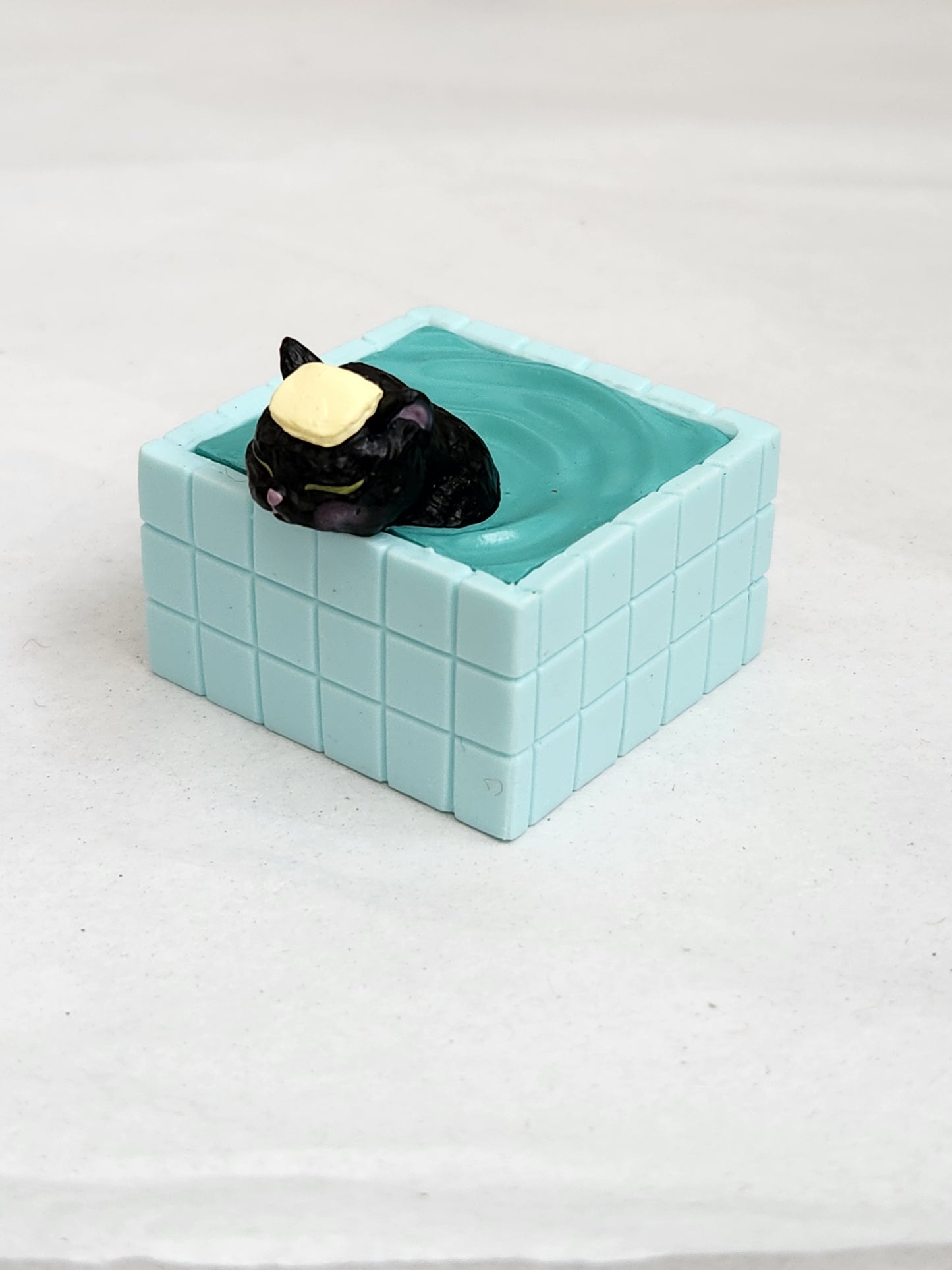 Bathing Cat Figurine