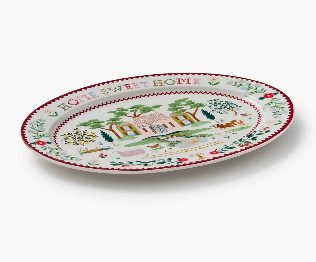 Home Sweet Home Large Porcelain Serving Platter