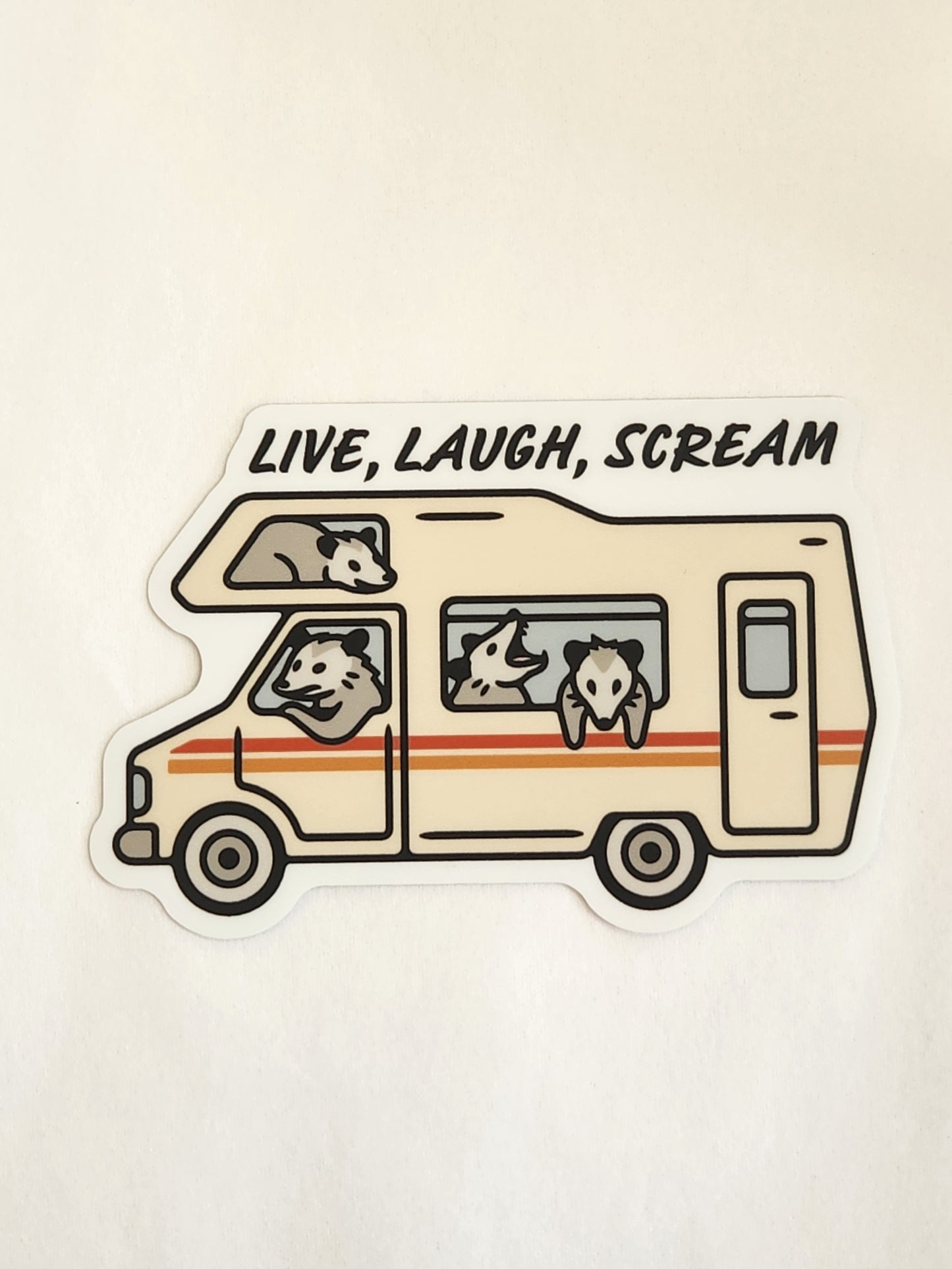 Live, Laugh, Scream Sticker