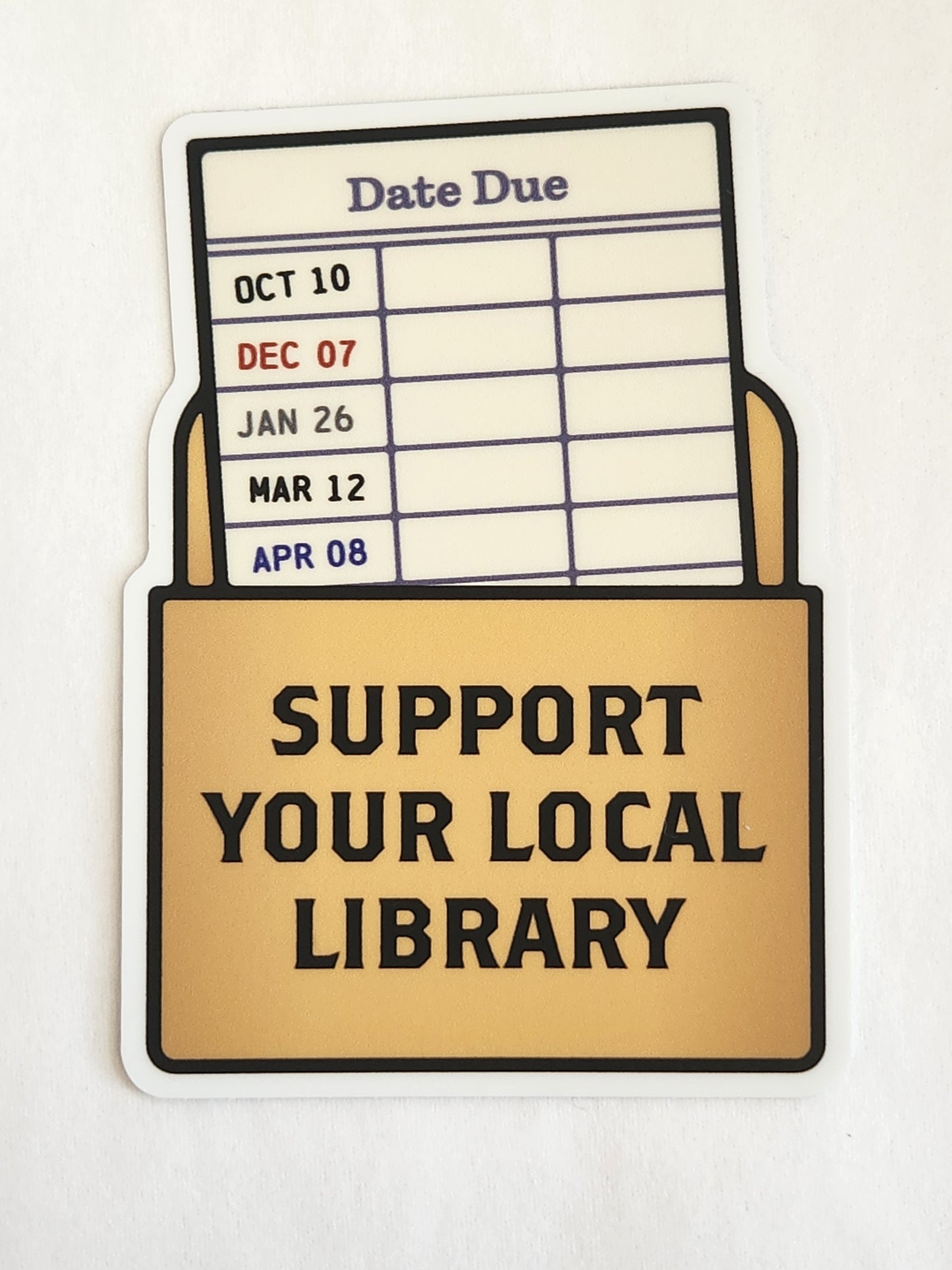 Support Your Local Library Sticker