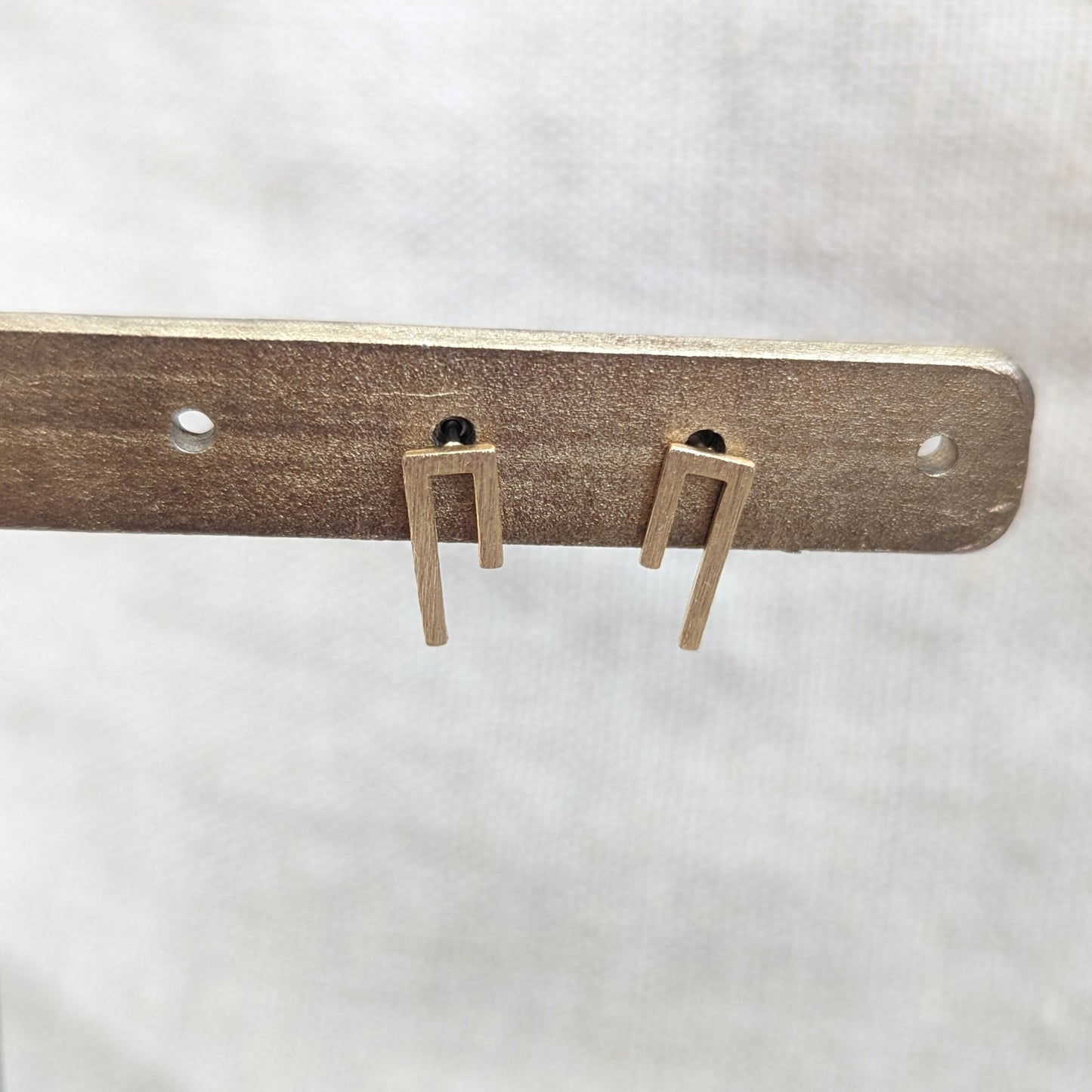Bent Line Stud Earrings