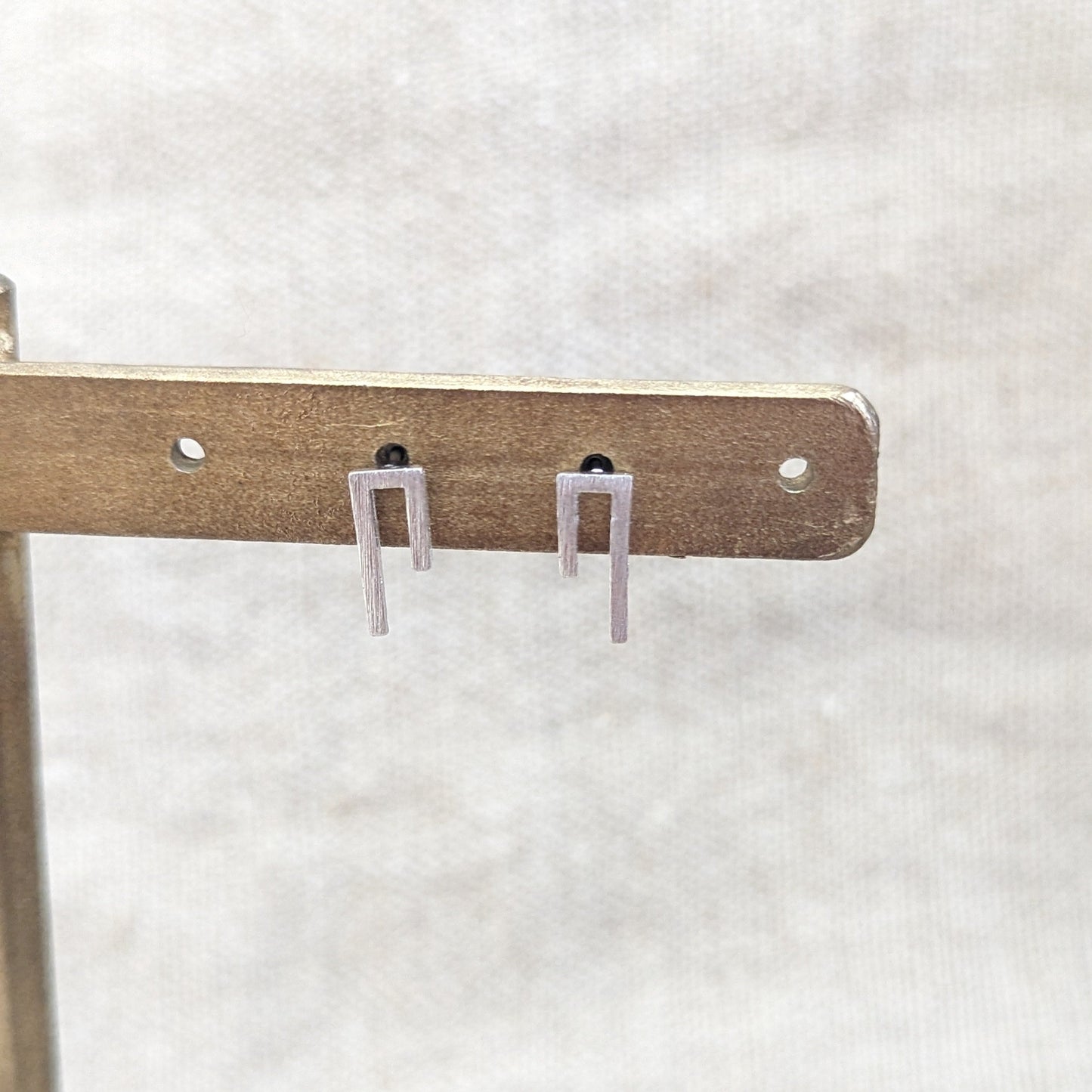 Bent Line Stud Earrings