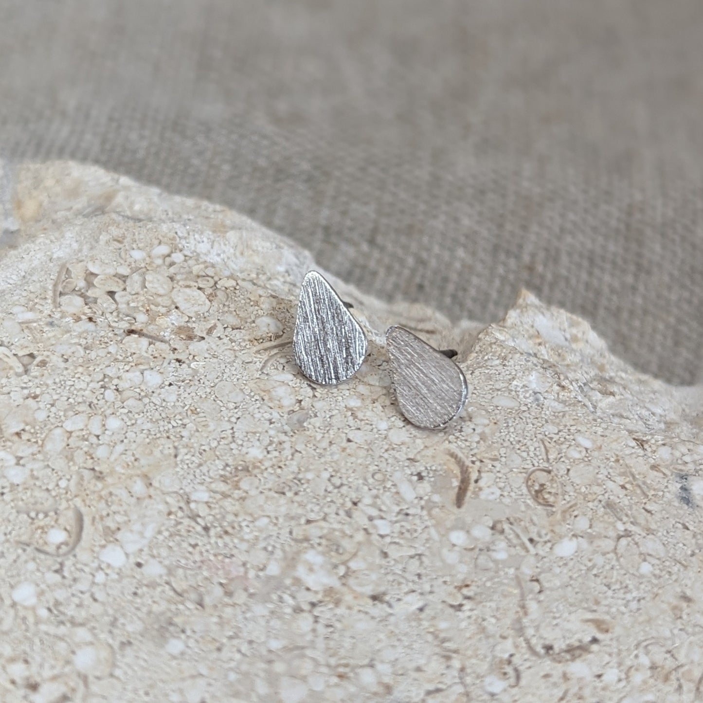 Water Droplet Stud Earrings