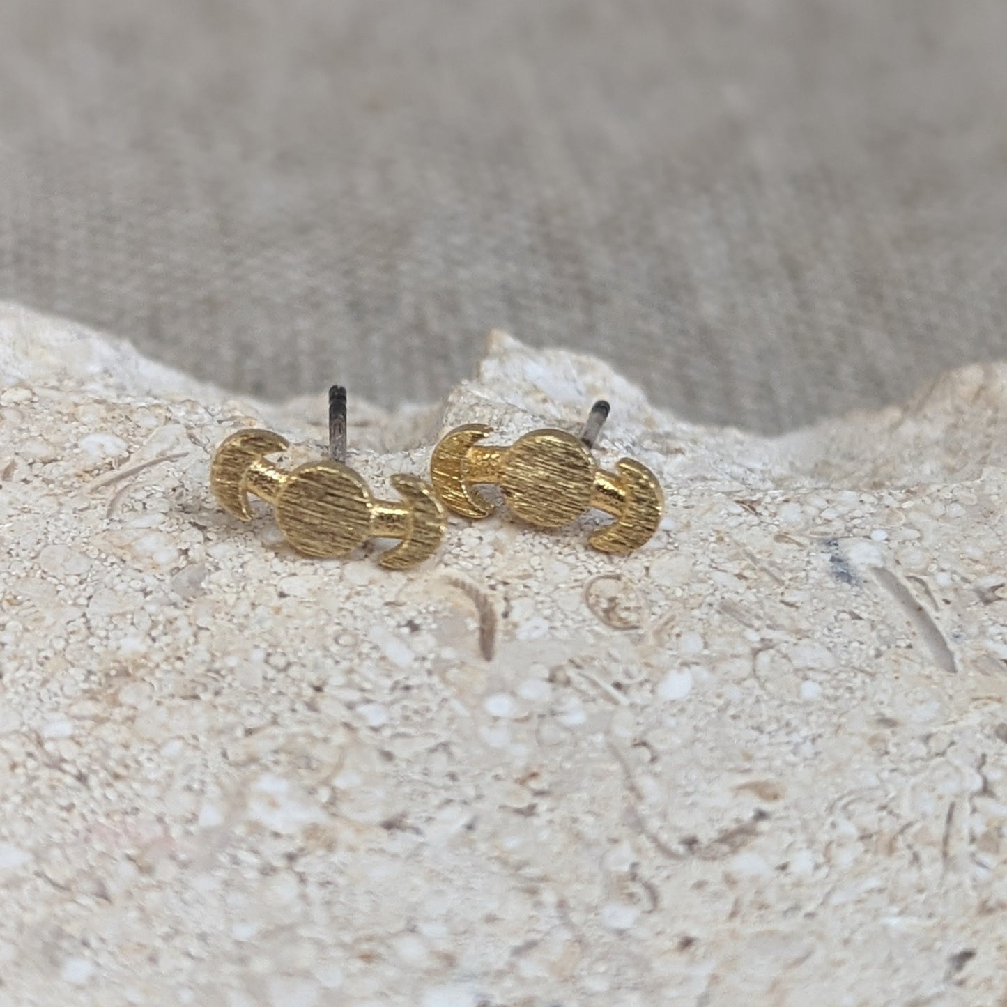 Phases of the Moon Stud Earrings