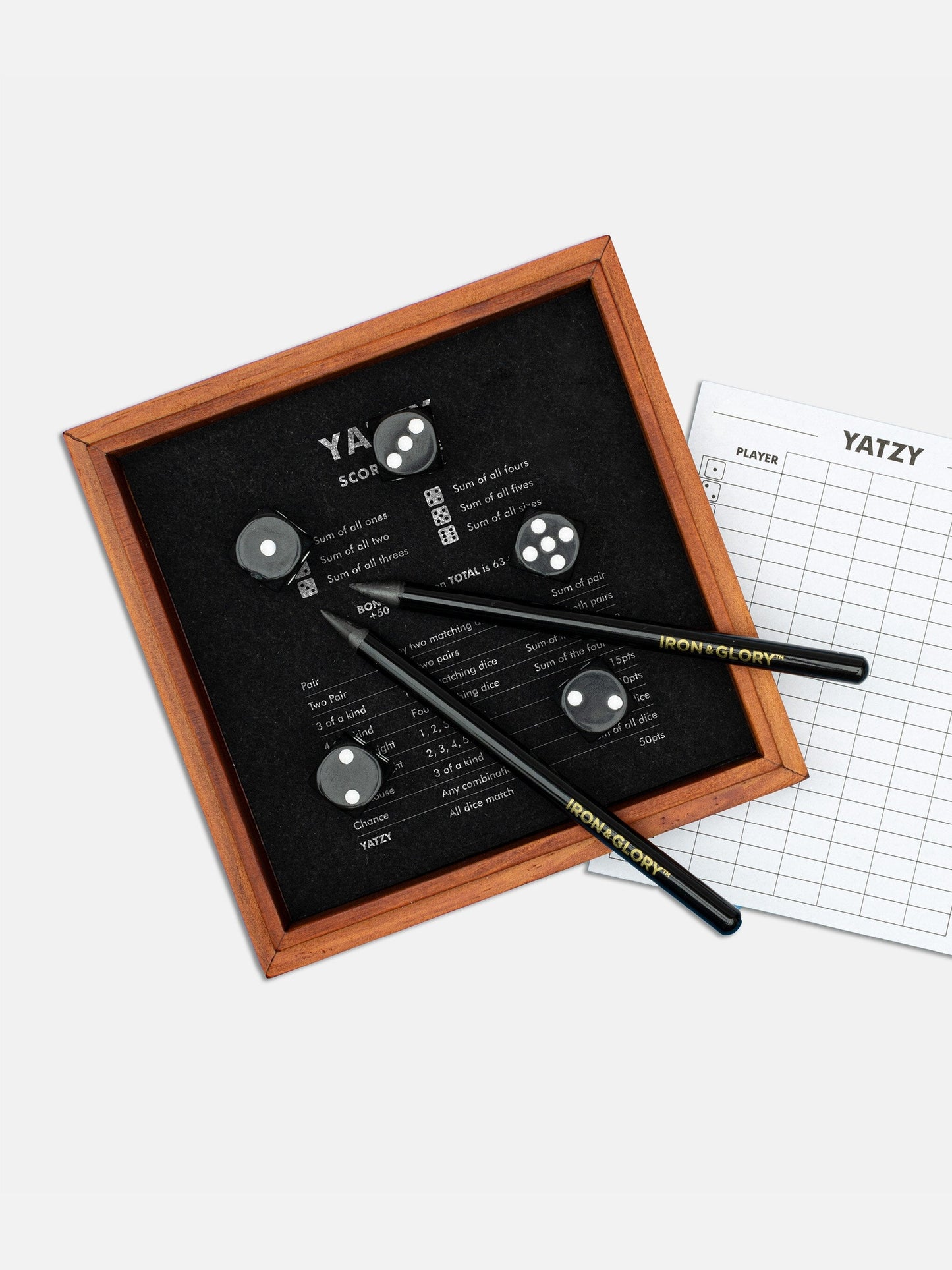 Iron & Glory Wooden Yatzy Game