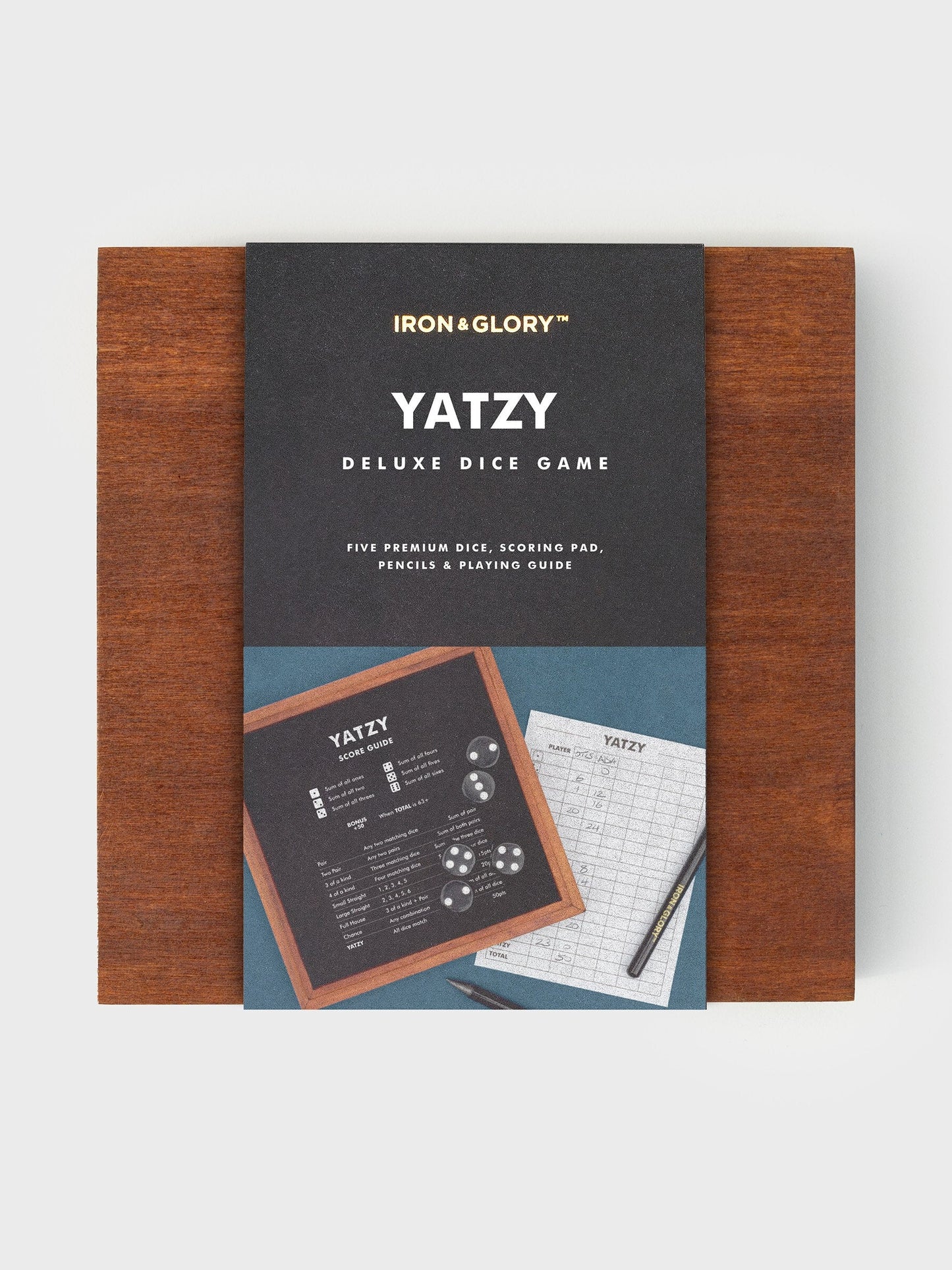 Iron & Glory Wooden Yatzy Game