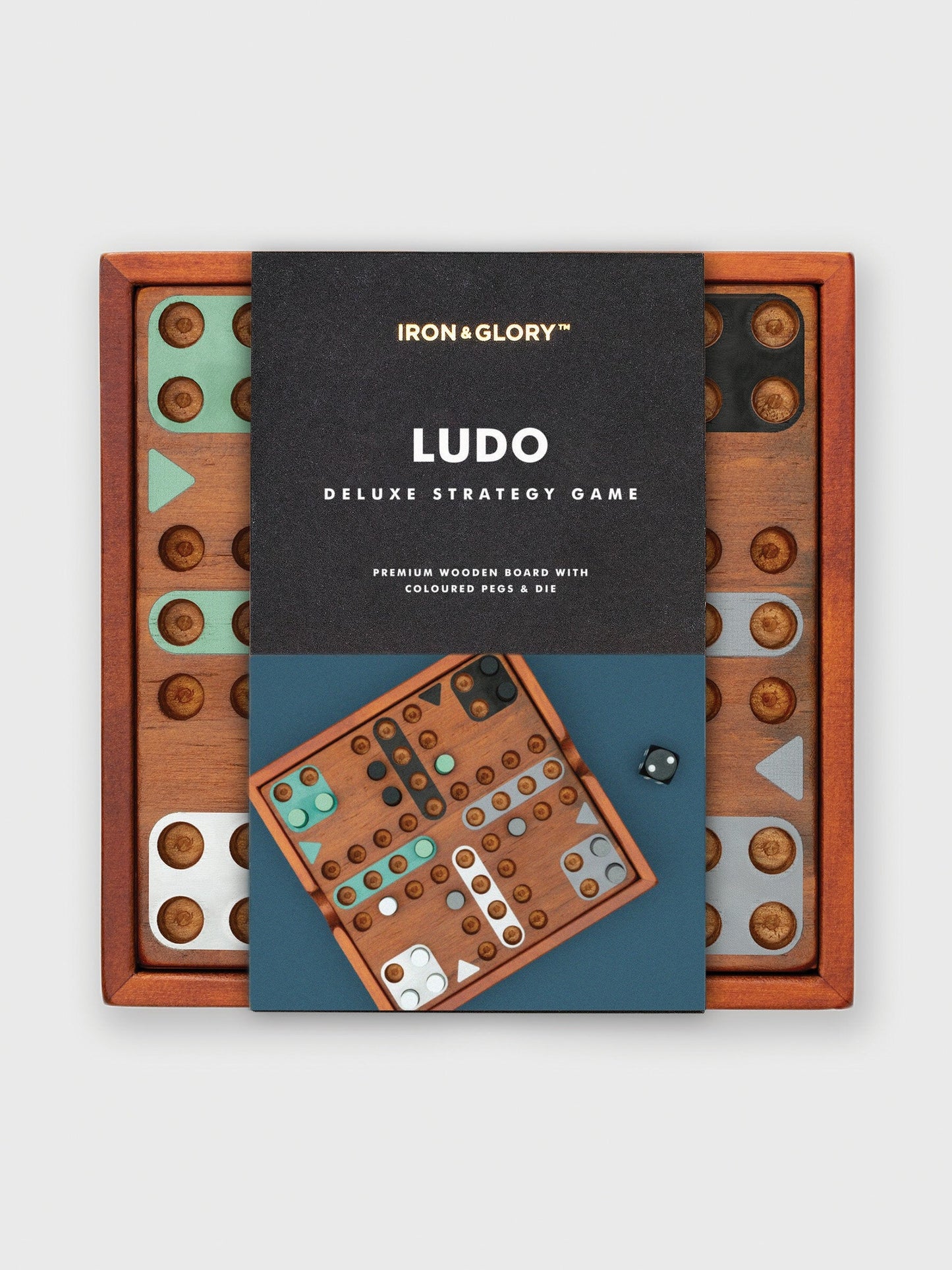 Iron & Glory Wooden Ludo Game