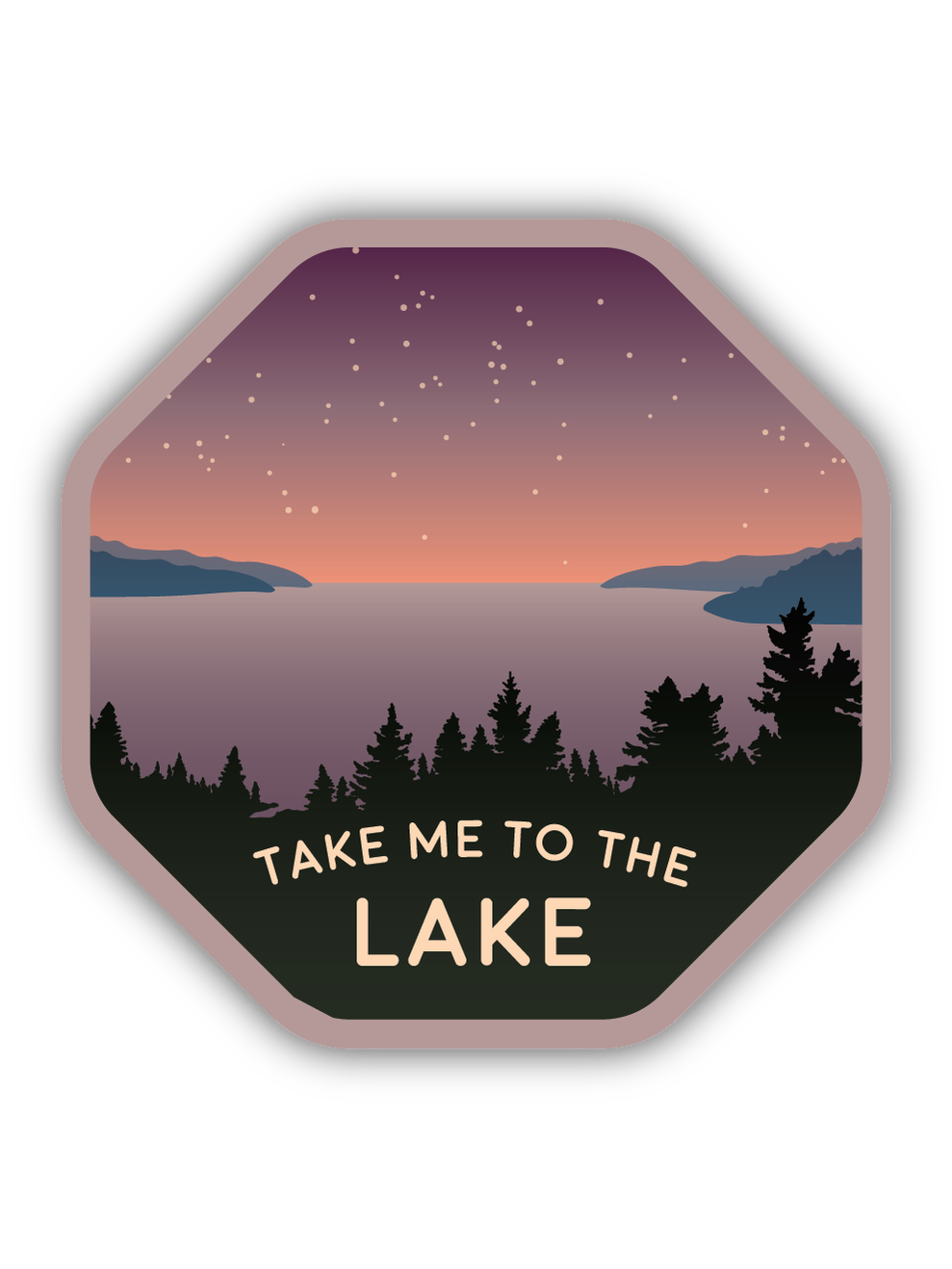 Take Me To The Lake Sticker