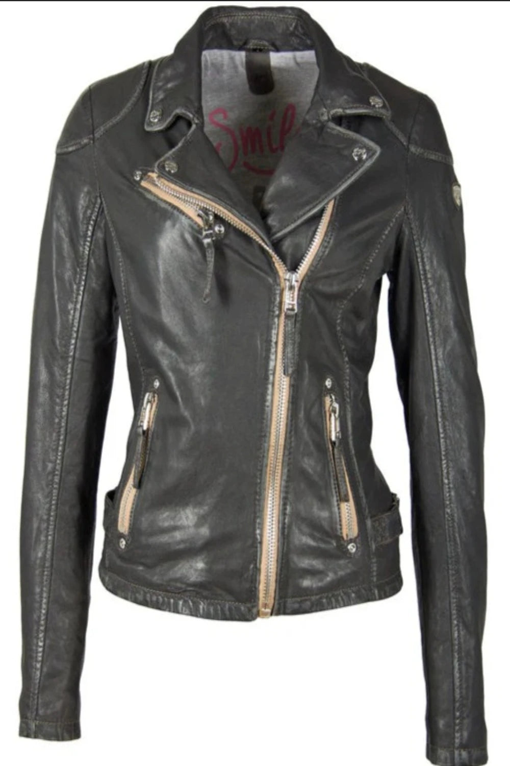 SOFIA RF Leather Jacket