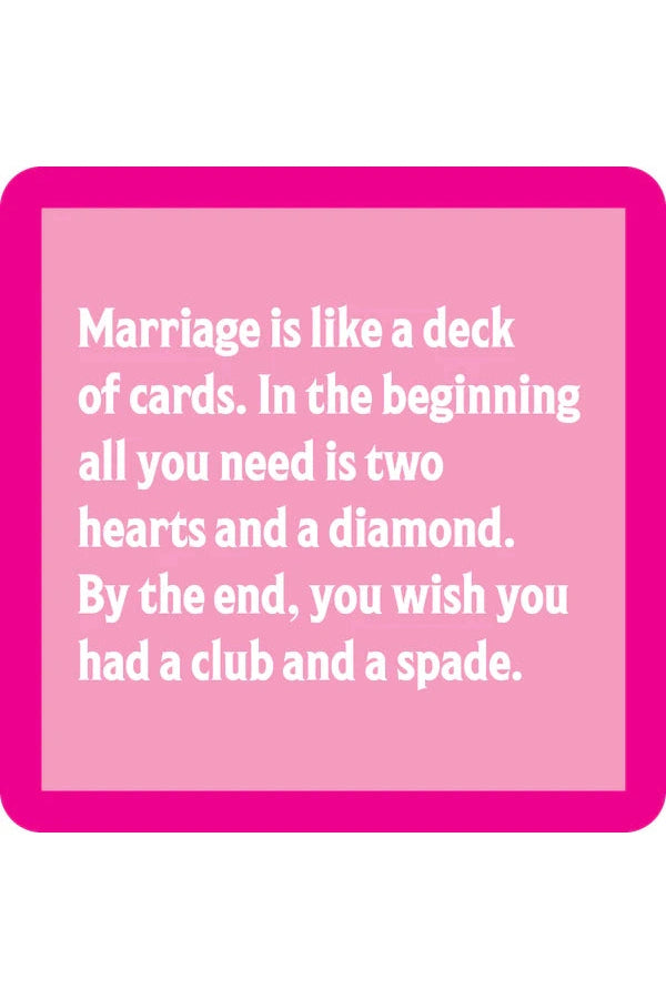 Marriage Deck Coaster