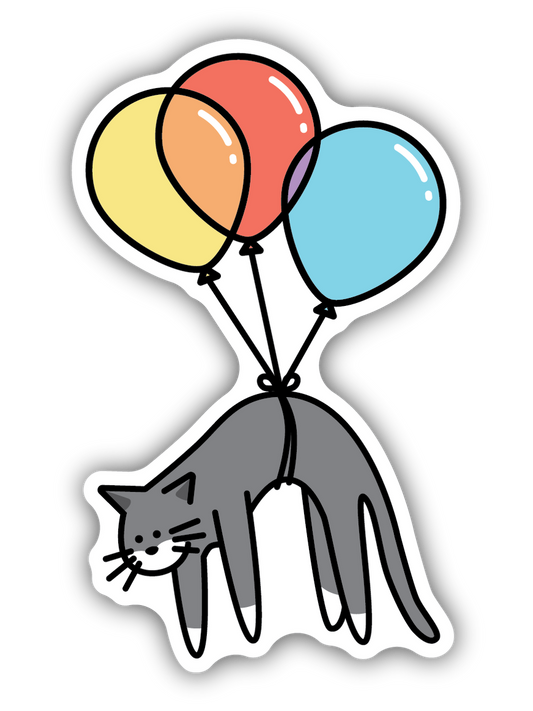 Balloon Cat Sticker