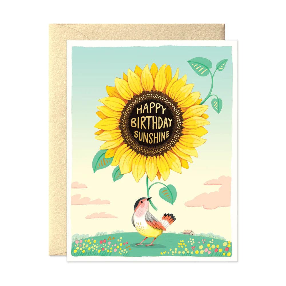 Sunflower Birthday Greeting Card