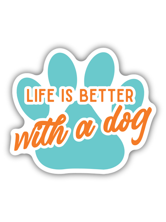 Dig Paw Print Sticker