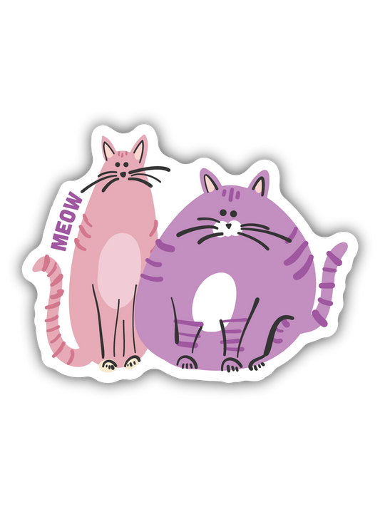 Colorful Cats Sticker