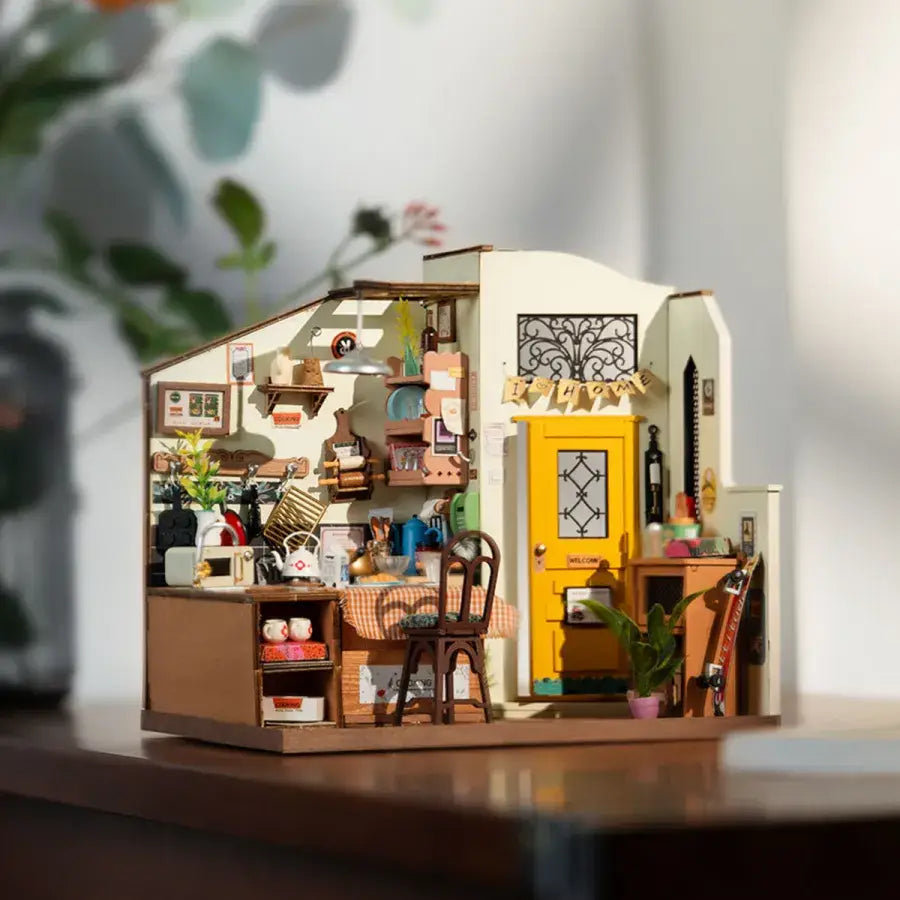 DIY Miniature Model Kit: Cozy Kitchen