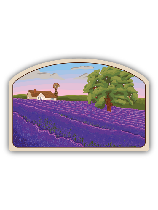 Lavender Field Sticker