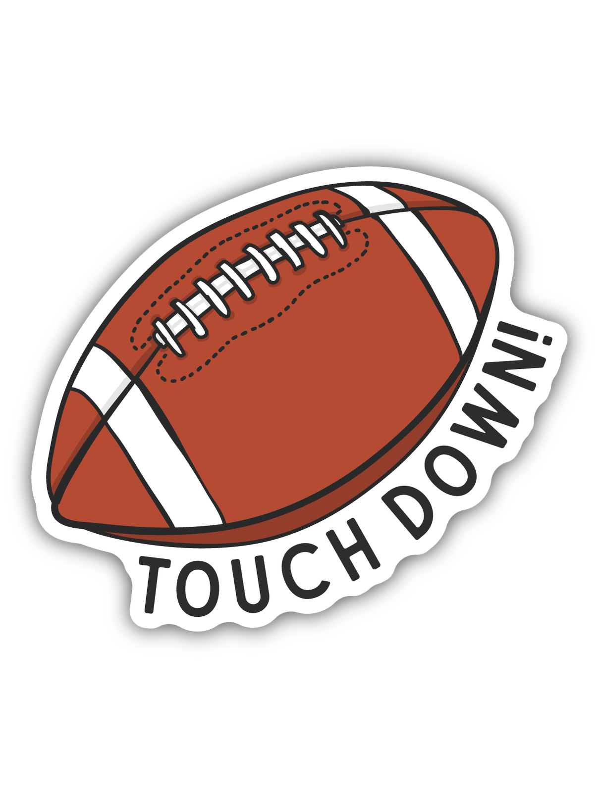 Touchdown Football Sticker