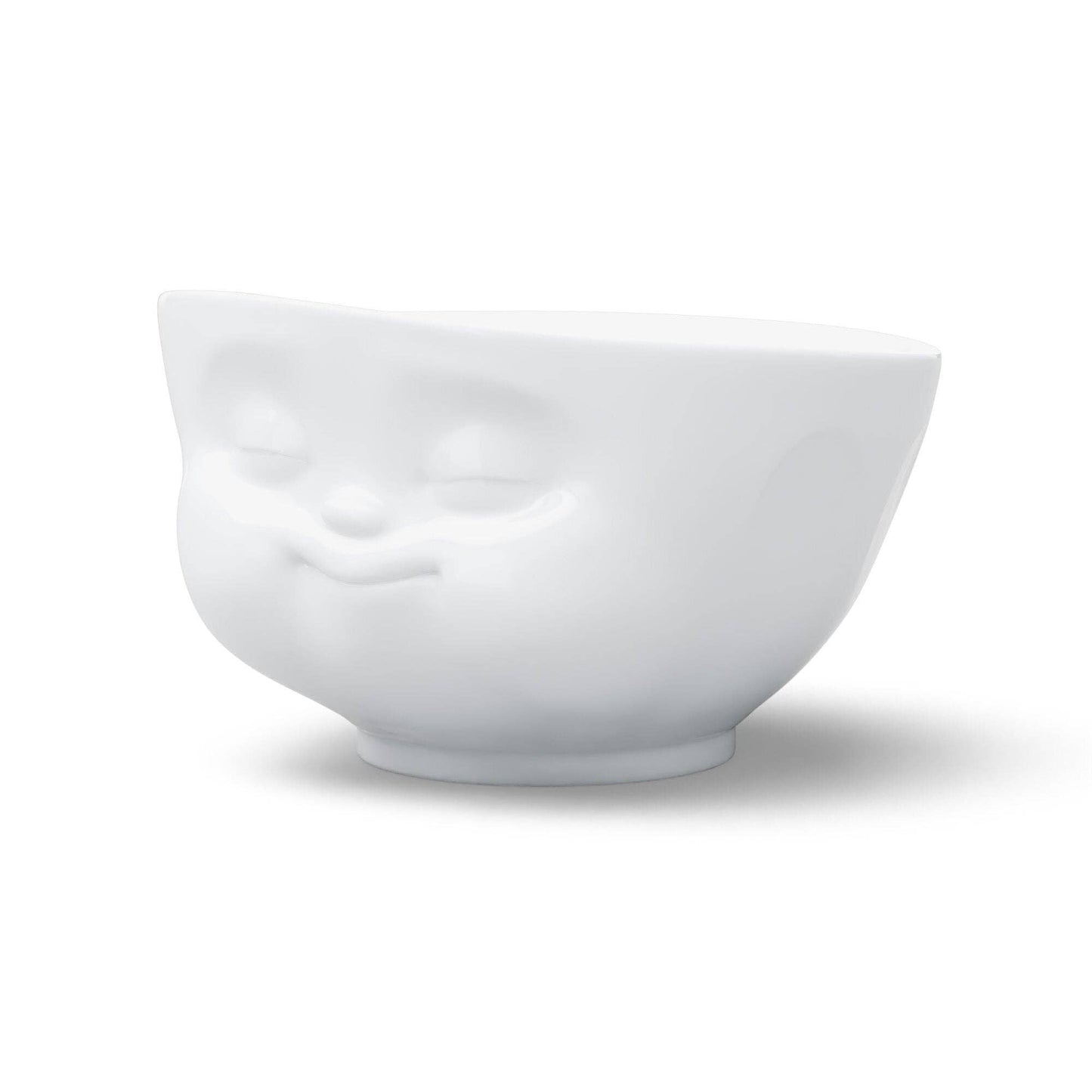 16 Oz. Bowl, Munching Face, White