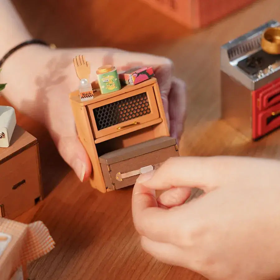 DIY Miniature Model Kit: Cozy Kitchen