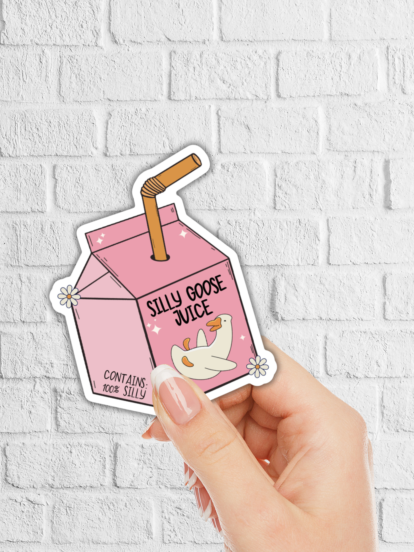 Silly Goose Juice Sticker