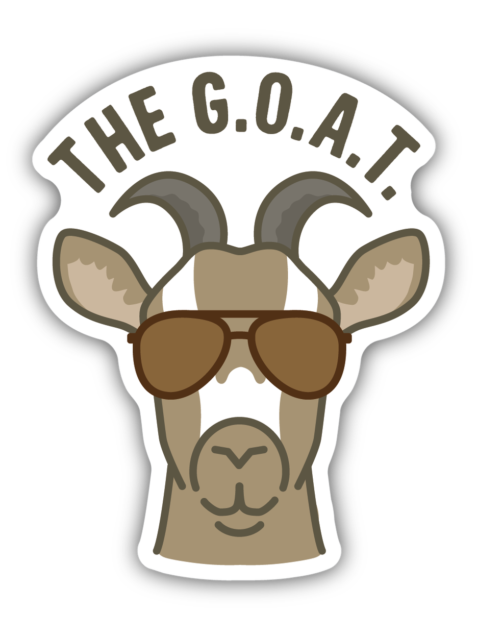 Sunglasses Goat Sticker